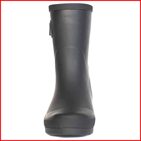 Mid-Height Waterproof Rain Boots with Memory Foam Insole, All-Day Comfort - Picture 7 of 7
